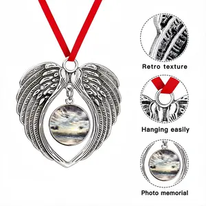 Shining Moment Christmas Wings Pendant