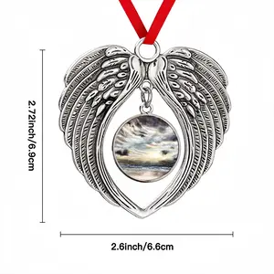 Shining Moment Christmas Wings Pendant