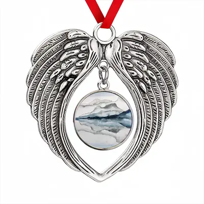 Clarity Christmas Wings Pendant