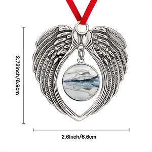 Clarity Christmas Wings Pendant