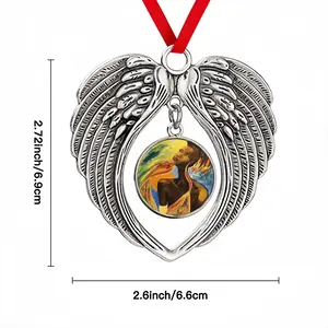 Just Fly With Me Christmas Wings Pendant