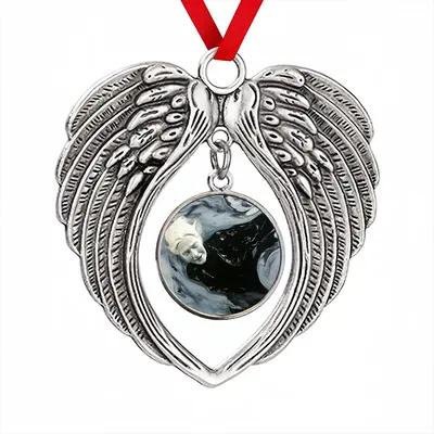 Floating Christmas Wings Pendant