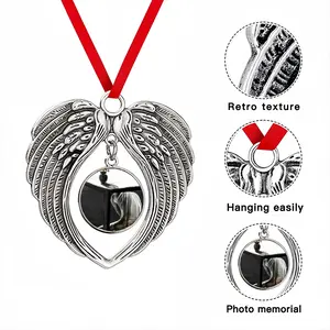 I Have Worlds Inside Me Christmas Wings Pendant