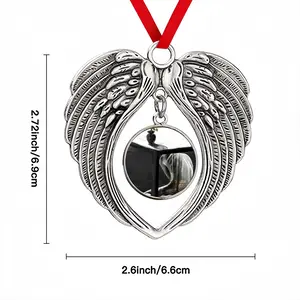 I Have Worlds Inside Me Christmas Wings Pendant