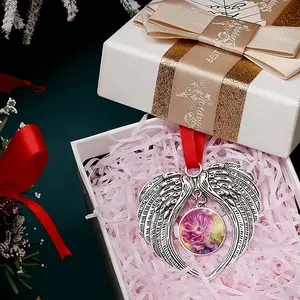 Smell Of Rose Christmas Wings Pendant