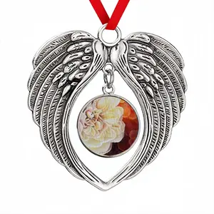 Roses Christmas Wings Pendant