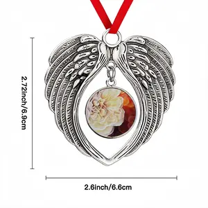 Roses Christmas Wings Pendant