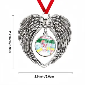 Everyday Micro-Scenes 004 Christmas Wings Pendant