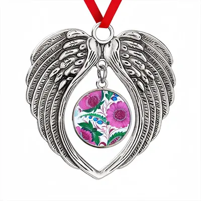 Hope And Peace Christmas Wings Pendant