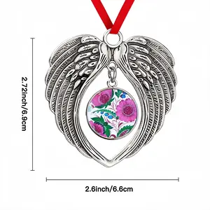 Hope And Peace Christmas Wings Pendant