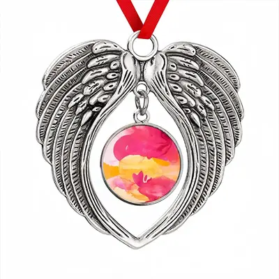 Lychee Christmas Wings Pendant