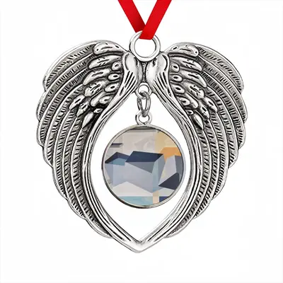 Falling Together Christmas Wings Pendant