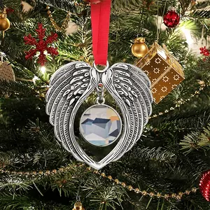 Falling Together Christmas Wings Pendant