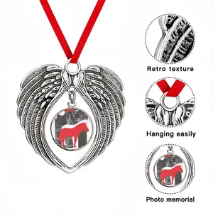 Wwf Przewalskis Horse Christmas Wings Pendant