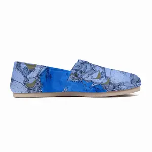 Men Drawing Ink - Blue Diva Flat Shoes