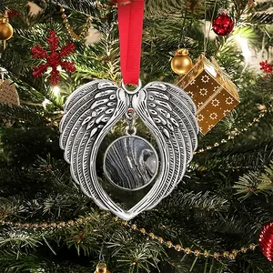 Outer Space Christmas Wings Pendant