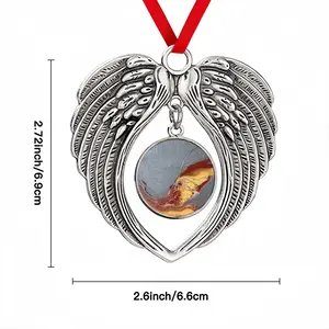 Fan Tail Christmas Wings Pendant