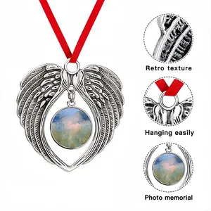 Top Of The Hill Christmas Wings Pendant