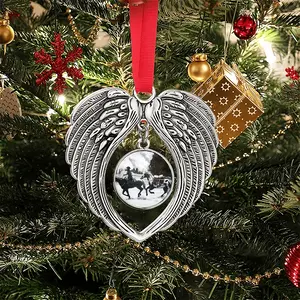 Pony Express Christmas Wings Pendant