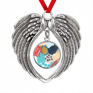 Impressionist Christmas Wings Pendant