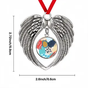 Impressionist Christmas Wings Pendant