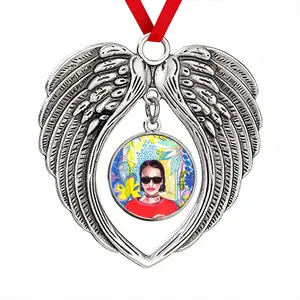 Coca Cola Girl Christmas Wings Pendant