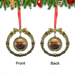 Overblue Christmas Wreaths Pendant