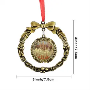 Yellowcake Christmas Wreaths Pendant