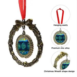 Greek Turbula Christmas Wreaths Pendant