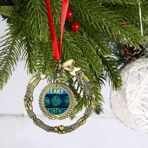 Greek Turbula Christmas Wreaths Pendant