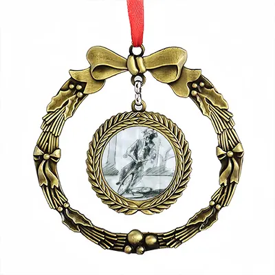 Albert Bike Christmas Wreaths Pendant