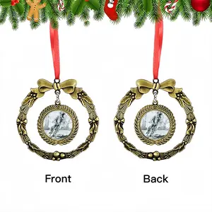 Albert Bike Christmas Wreaths Pendant