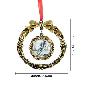 Albert Bike Christmas Wreaths Pendant