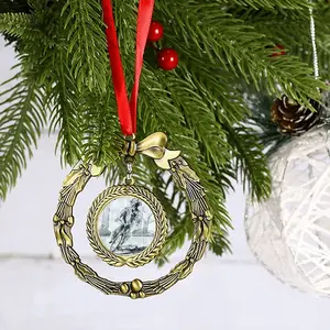 Albert Bike Christmas Wreaths Pendant