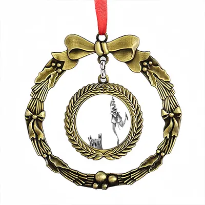 Angst Fear Christmas Wreaths Pendant