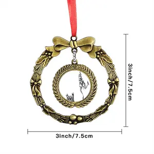 Angst Fear Christmas Wreaths Pendant