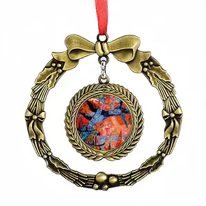 Kingfisher Christmas Wreaths Pendant