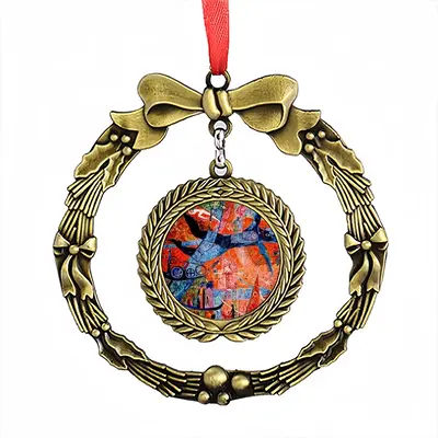 Kingfisher Christmas Wreaths Pendant