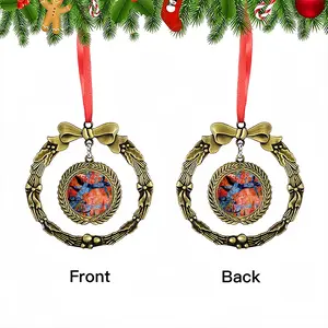 Kingfisher Christmas Wreaths Pendant