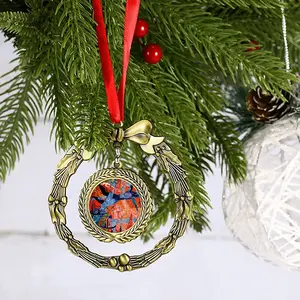 Kingfisher Christmas Wreaths Pendant