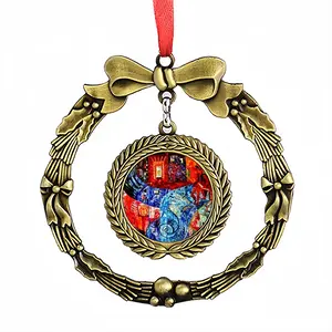 Ab9 Fragment Christmas Wreaths Pendant