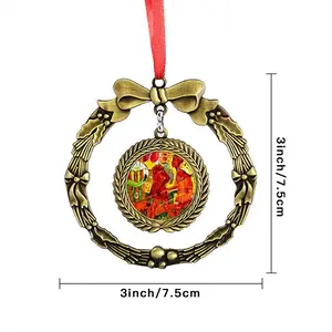 73 Fragment A Christmas Wreaths Pendant