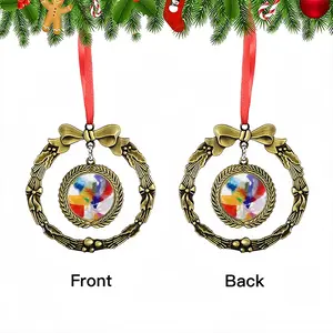 By Chance K Christmas Wreaths Pendant