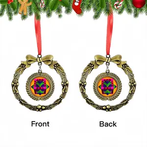 Getsu (Moon) Christmas Wreaths Pendant