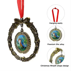 Angel Of Summer Christmas Wreaths Pendant