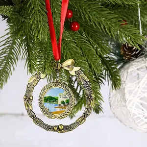 Cadaques (Spain) Christmas Wreaths Pendant