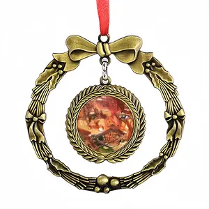 Face Storm Christmas Wreaths Pendant