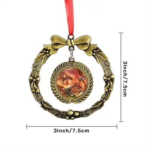 Face Storm Christmas Wreaths Pendant