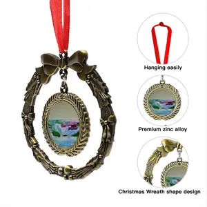 Water Falling Christmas Wreaths Pendant