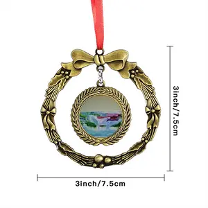 Water Falling Christmas Wreaths Pendant